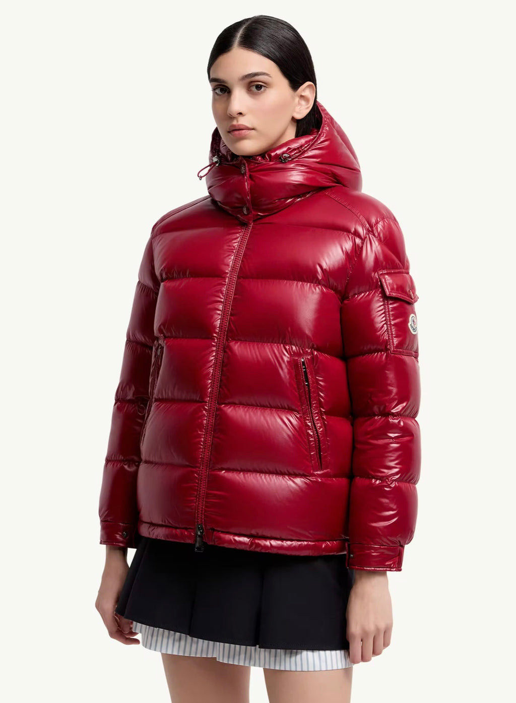 GUBBINO MONCLER DONNA ROSSO LUCIDO