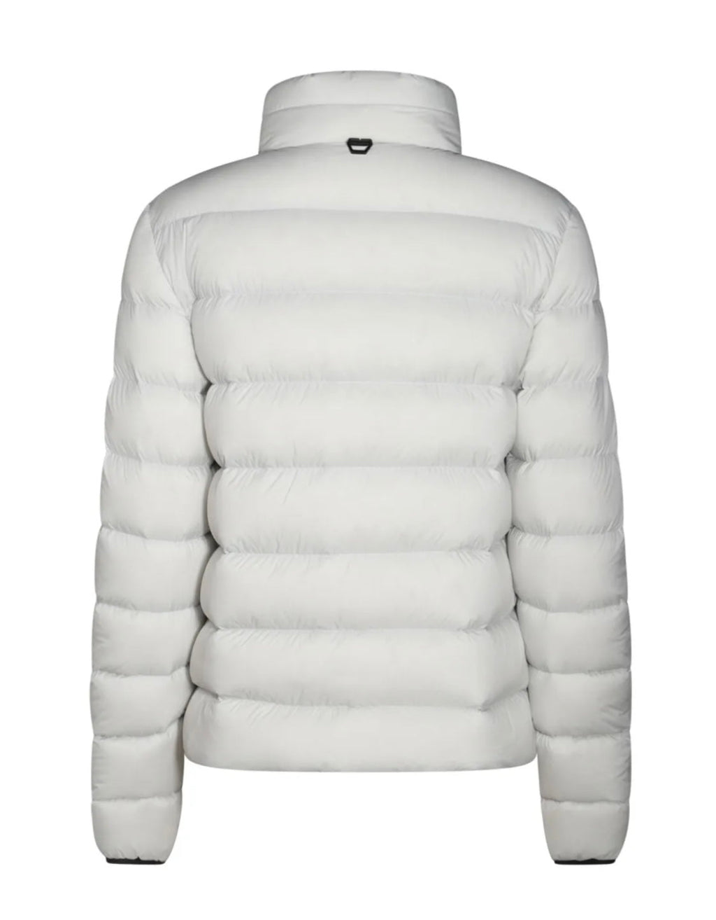 GIUBBINO MONCLER UOMO BIANCO SCRITTA NERA