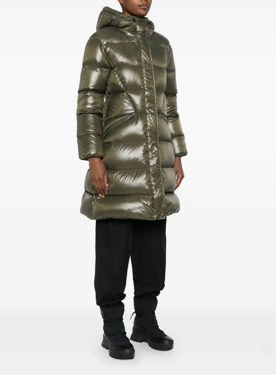 GUBBINO MONCLER DONNA LUNGO VERDE