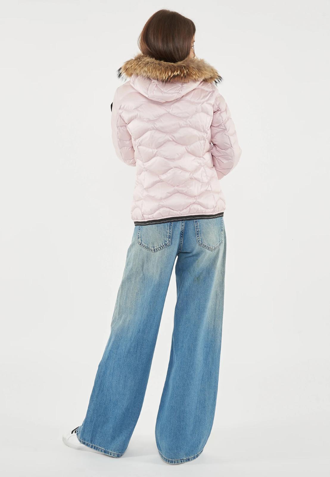 GIUBBINO BLAUER DONNA ROSA CORTO CON PELLICCIA