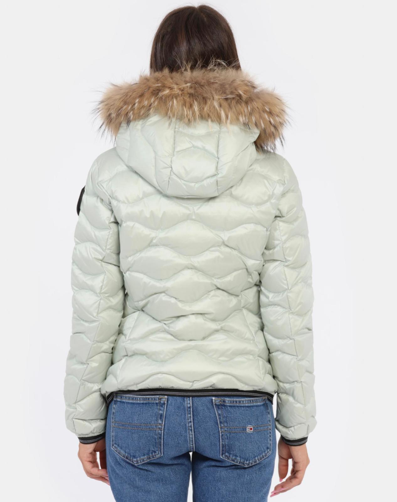 GIUBBINO BLAUER DONNA GHIACCIO CORTO CON PELLICCIA