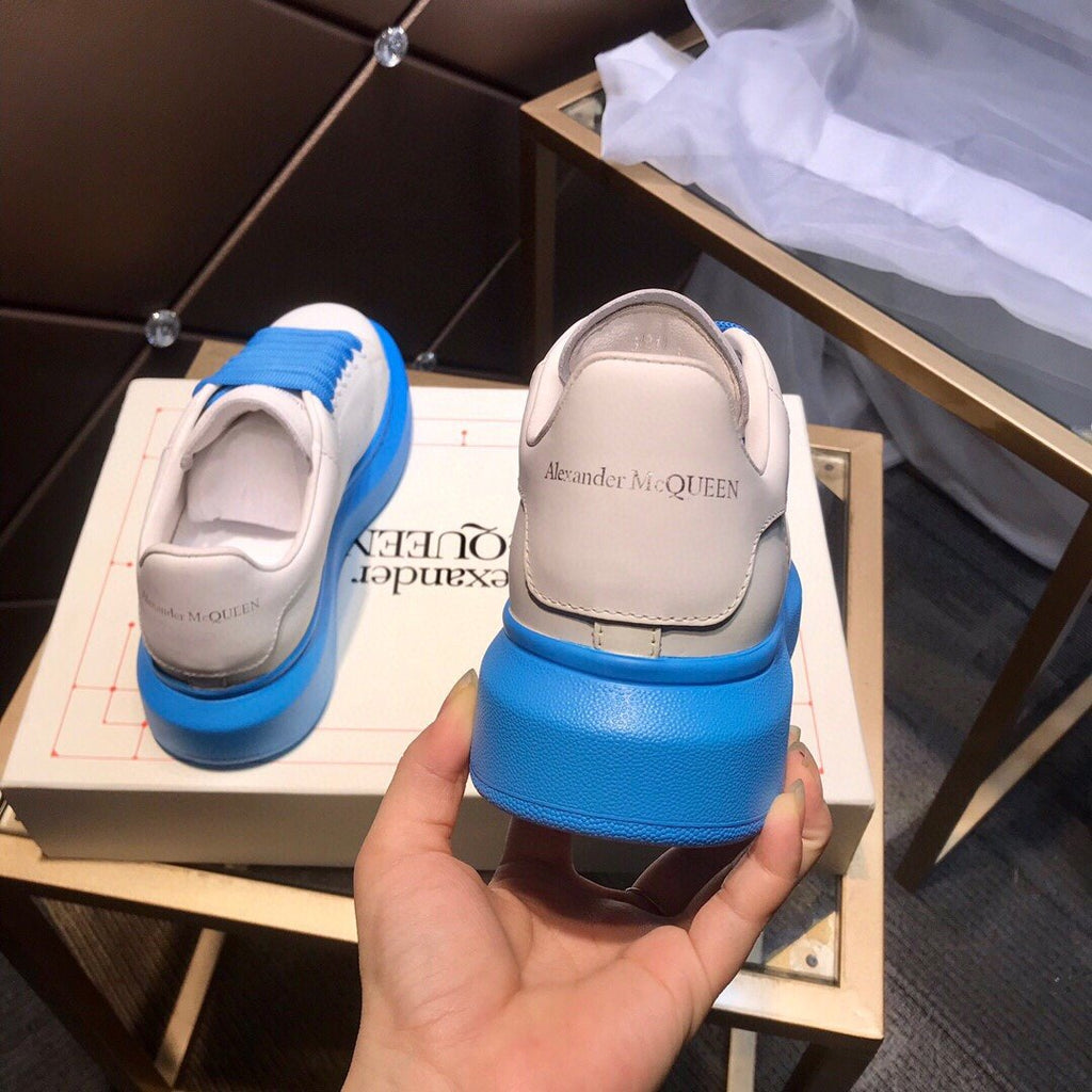 ALEXANDER MCQUEEN BIANCHE E AZZURRE,LACCI AZZURRI